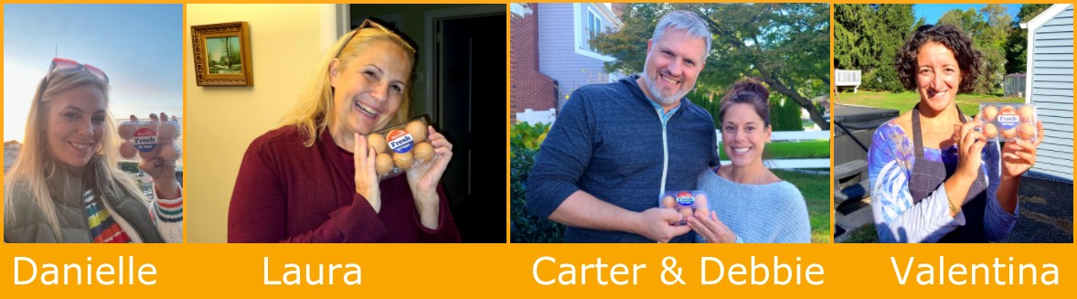 Friends with our eggs!